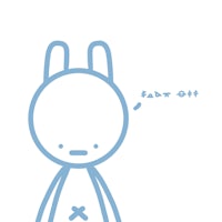 an image of a blue bunny with an x on it