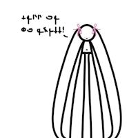 a drawing of a bride in a dress