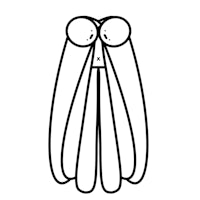 a black and white drawing of a woman wearing a dress